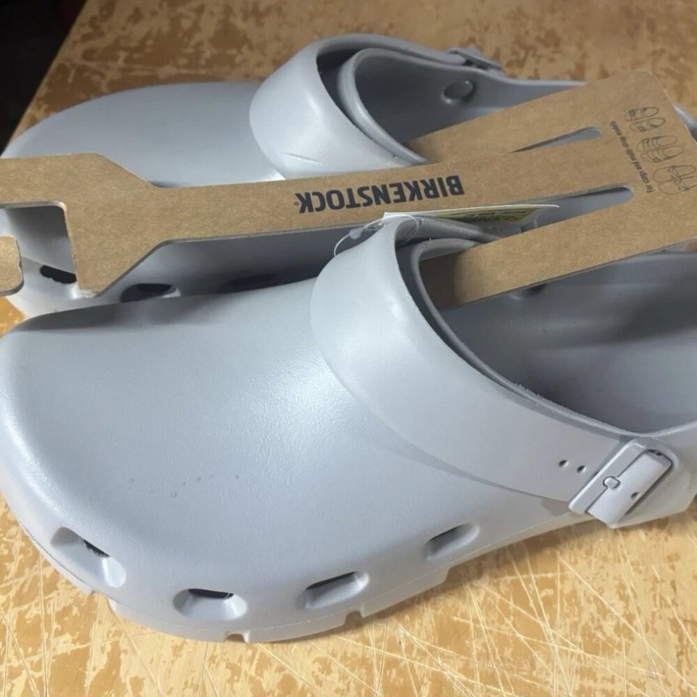 Gray Men's Birkenstock Clog Sandals- Many Sizes- NEW